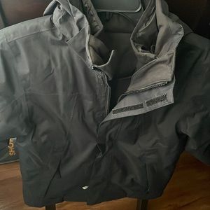 North Face boys jacket with second jacket attached.